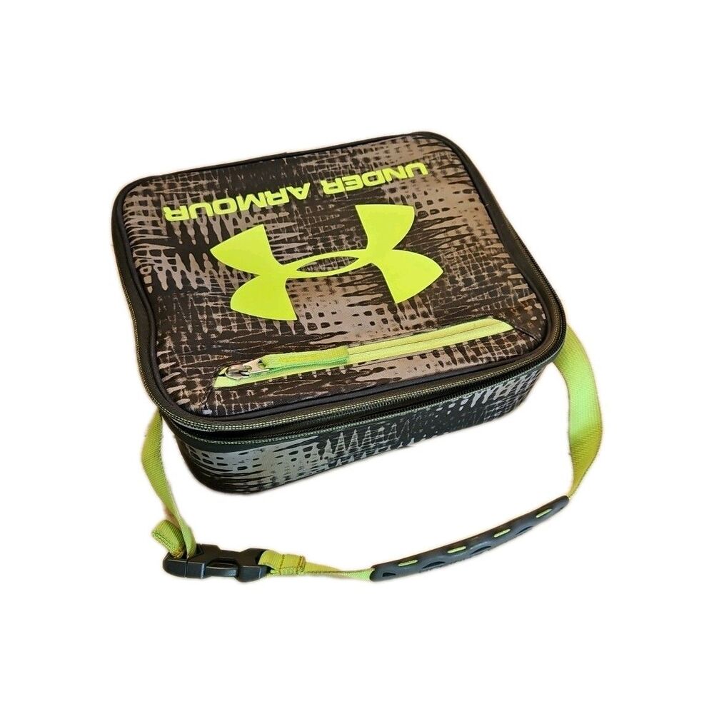 Under Armour Lime Grean And Gray Insulated Card Shell Lunch Box